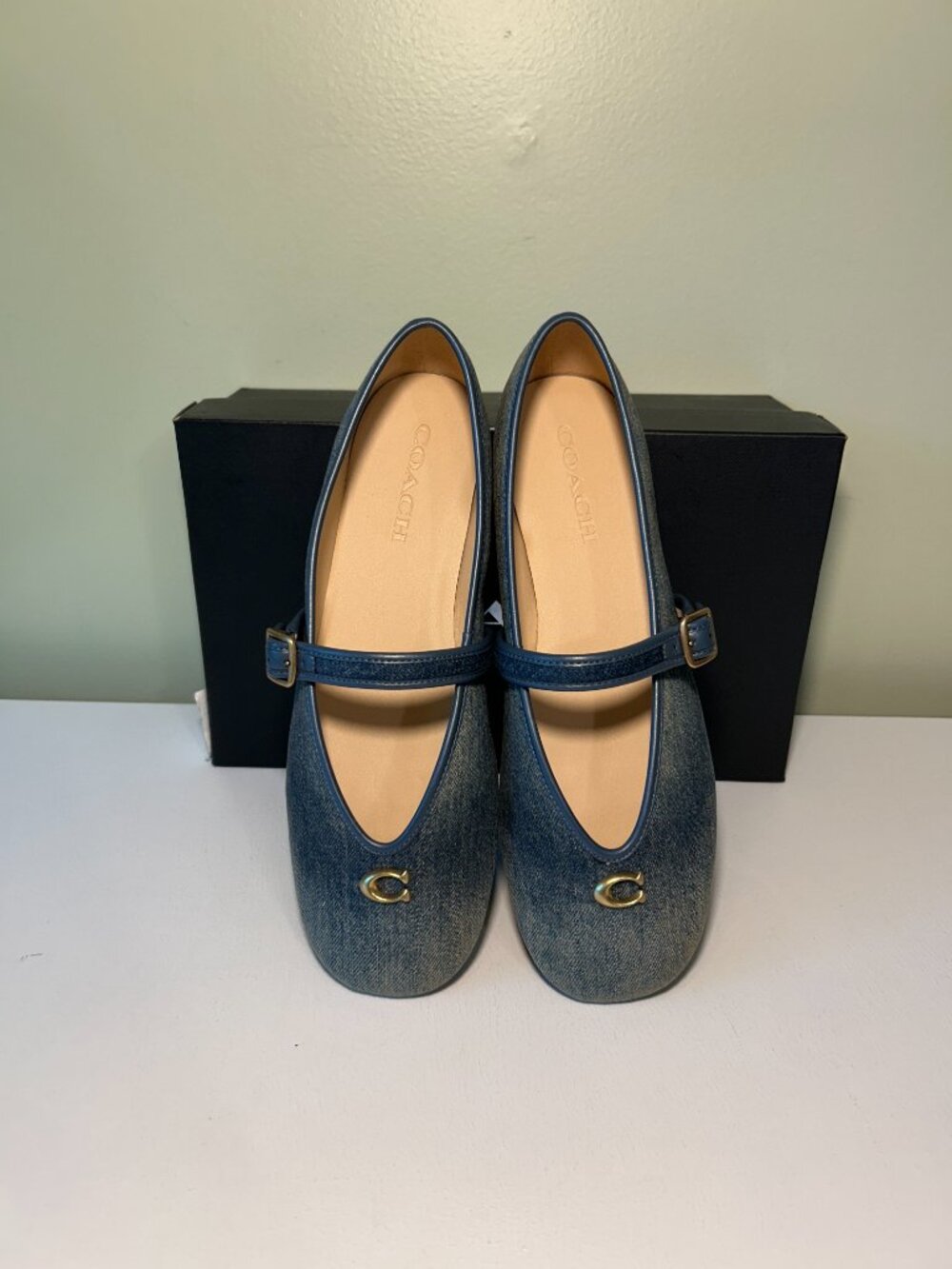 Coach Women's Mary Jane In Loved Denim